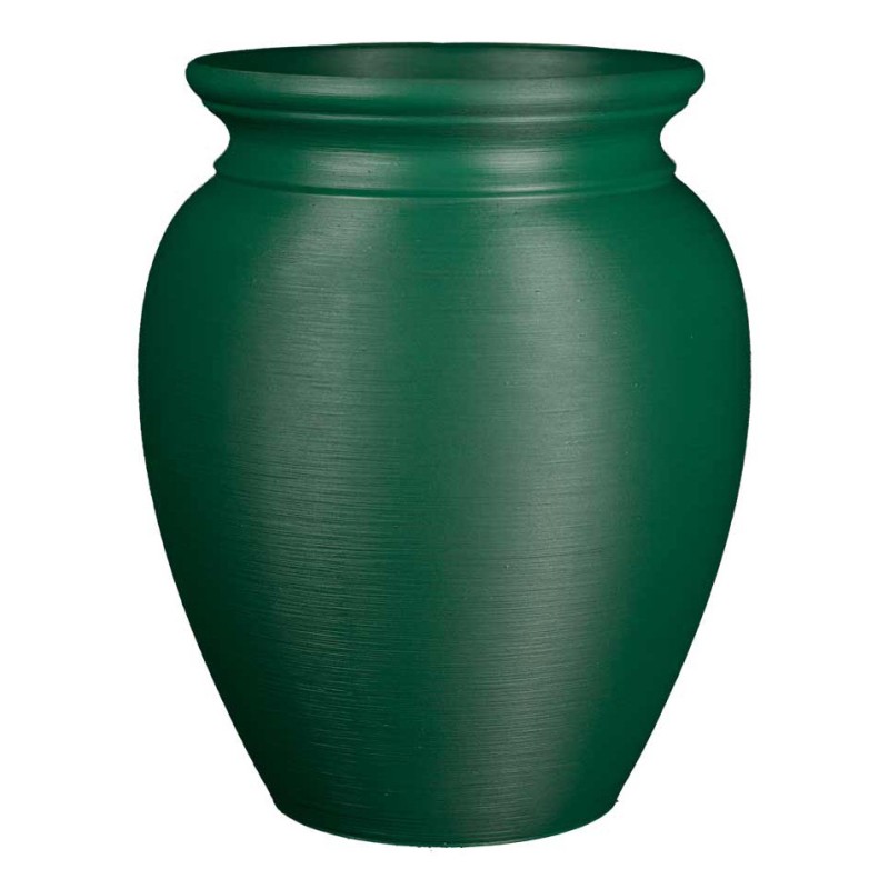 Jarre pour fleurs Lisaé - Intérieur et extérieur  - Couleurs: Vert Foncé - Volume: 10L