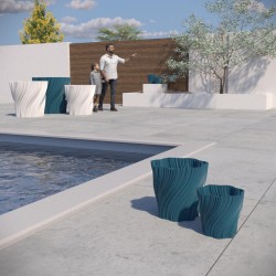 Cache-pot design Oniris forme évasée