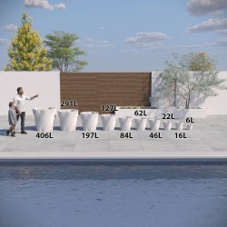 Cache-pot design Oniris forme évasée