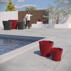 Cache-pot design Oniris forme évasée