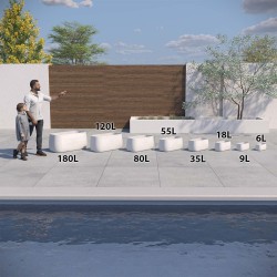 Jardinière rectangulaire pour terrasse et balcon