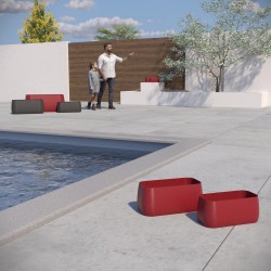 Jardinière rectangulaire pour terrasse et balcon