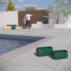 Jardinière rectangulaire pour terrasse et balcon