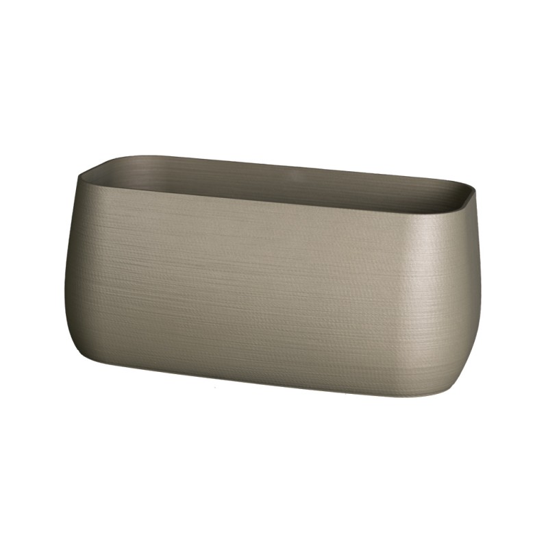 Jardinière rectangulaire pour terrasse et balcon  - Couleurs: Gris anthracite - Volume: 6L