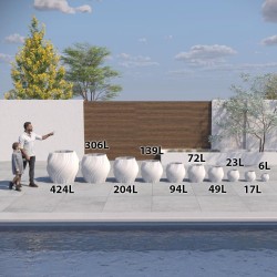 Pot de fleur coloré design Oniris - Intérieur et extérieur