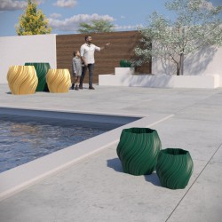 Pot de fleur coloré design Oniris - Intérieur et extérieur