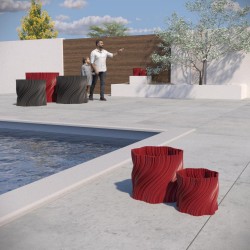 Cache-pot design déstructuré collection Oniris