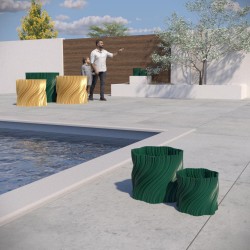 Cache-pot design déstructuré collection Oniris