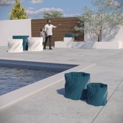 Cache-pot design déstructuré collection Oniris