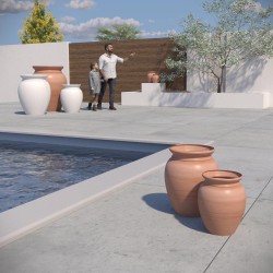 Jarre style terre cuite pour intérieur et extérieur