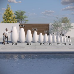 Vase effet terre cuite rendu naturel