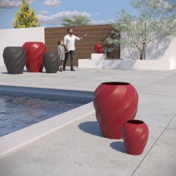 Gros pot de fleurs design Aérium