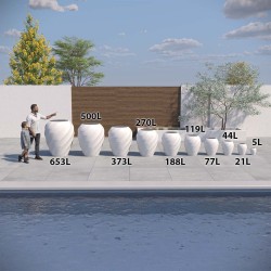 Gros pot de fleurs design Aérium