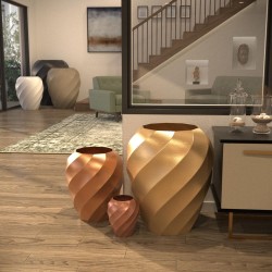 Gros pot de fleurs design Aérium