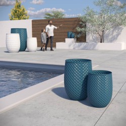 Cache pot haut design Ananas