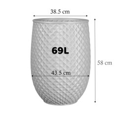 Cache pot haut design Ananas