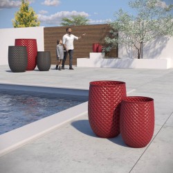 Cache pot haut design Ananas