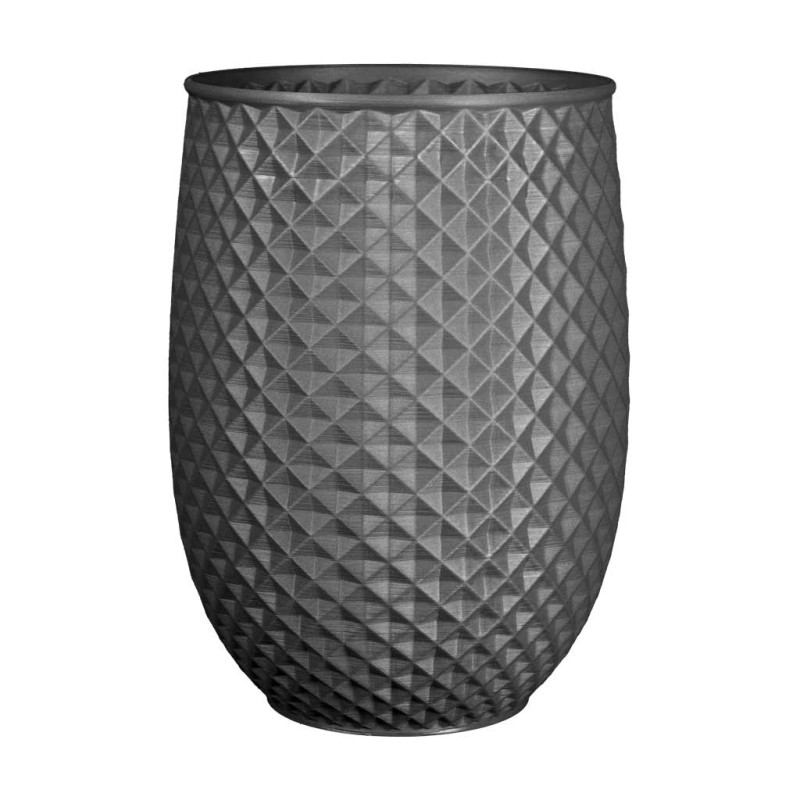 Cache pot haut design Ananas  - Couleurs: Gris anthracite - Volume: 19L