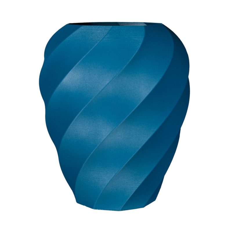 Gros pot de fleurs design Aérium  - Couleurs: Bleu paon - Volume: 5L