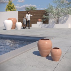 Jarre aspect terre cuite