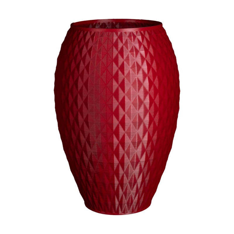 Jarre contemporaine - Vase à poser grandes dimensions  - Couleurs: Rouge - Volume: 14L
