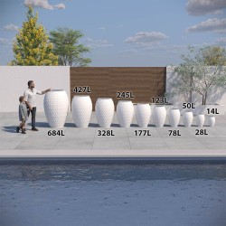 Jarre contemporaine - Vase à poser grandes dimensions