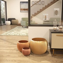 Cache-pot rond intérieur- extérieur Distinction