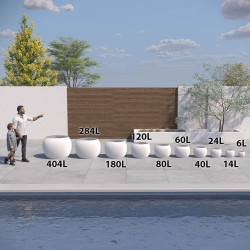 Cache-pot rond intérieur- extérieur Distinction