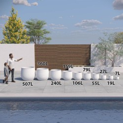 Grand cache pot de fleurs extérieur intérieur design moderne Ananas