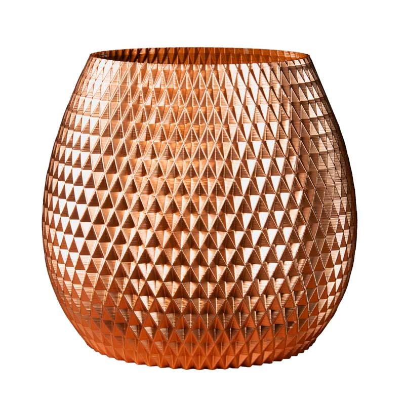 Gros pot design Ananas pour plante  - Couleurs: Bronze - Volume: 6L