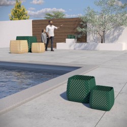 Jardinière carrée balcon et jardin - Design Ananas