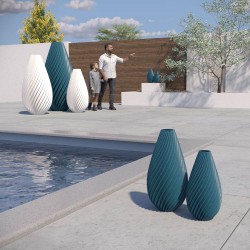 Vase haut design Spirilus