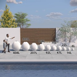 Vase rond design Spirilus