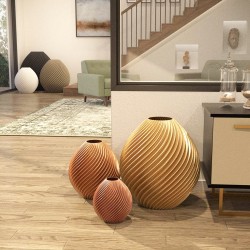 Vase rond design Spirilus