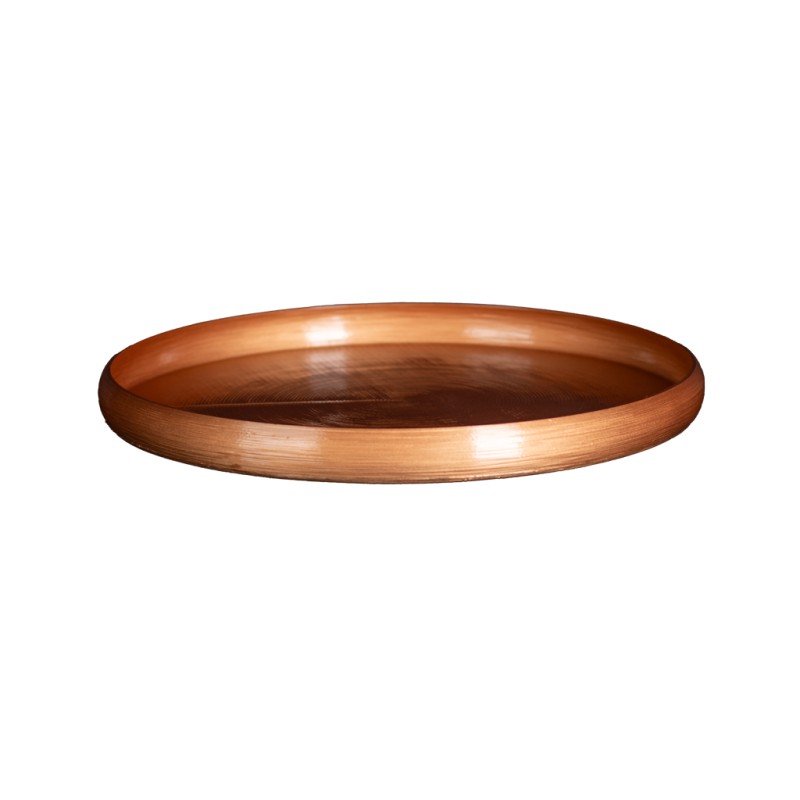 Soucoupe ronde pot de fleurs petite taille  - Couleurs: Bronze - Volume: 0.2L