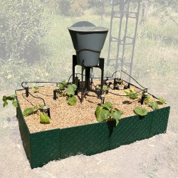 Carré potager 80x120cm - Arrosage autonome goutte à goutte - Kit 10 plants