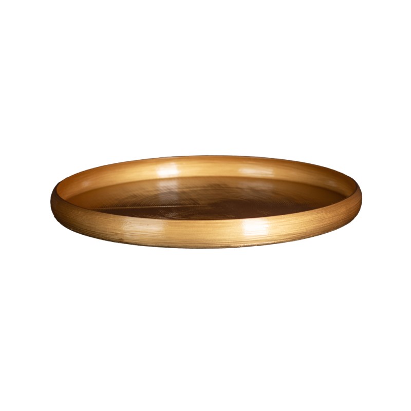 Soucoupe ronde pot de fleur grande taille  - Couleurs: Or - Volume: 14L