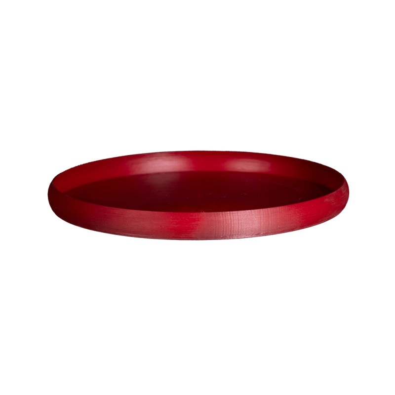 Soucoupe ronde pot de fleur grande taille  - Couleurs: Rouge - Volume: 14L