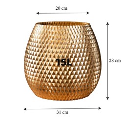 Ensemble de 3 Pots de fleurs design collection Ananas - Lot de 3