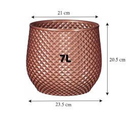 Ensemble de 3 Pots de fleurs design collection Ananas - Lot de 3