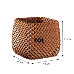Ensemble de 3 Pots de fleurs design collection Ananas - Lot de 3