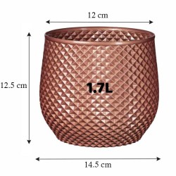 Pot de fleur design collection Ananas - Lot de 3
