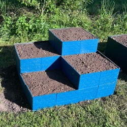 Carré jardin potager design multi niveaux