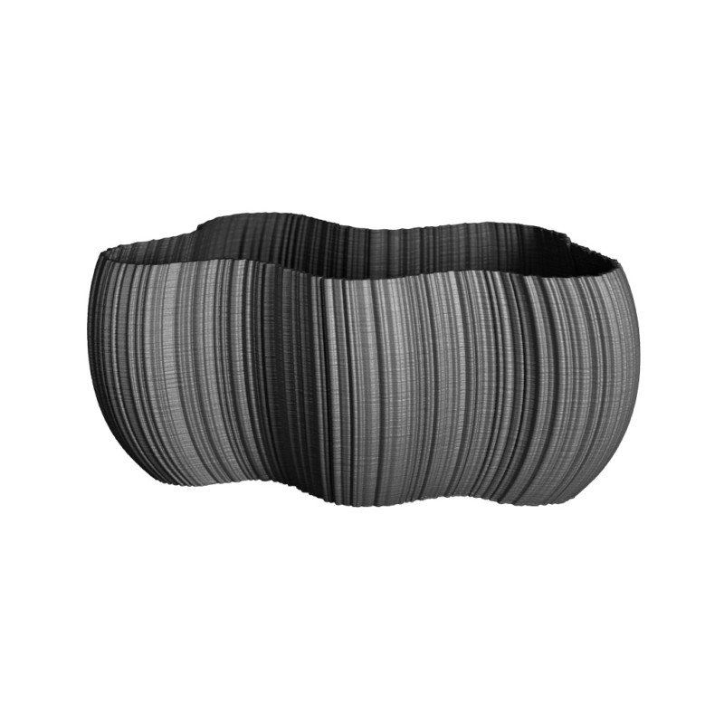 Jardinière design extérieure Oniris - Pot de fleurs Made in France  - Couleurs: Gris anthracite - Volume: 5L