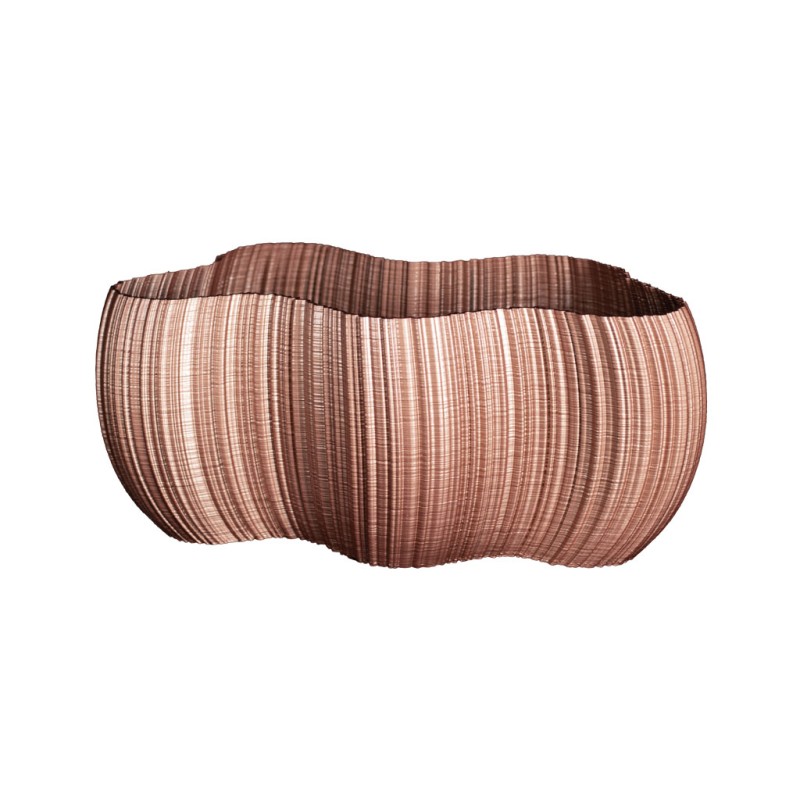 Jardinière design extérieure Oniris - Pot de fleurs Made in France  - Couleurs: Cuivre - Volume: 5L