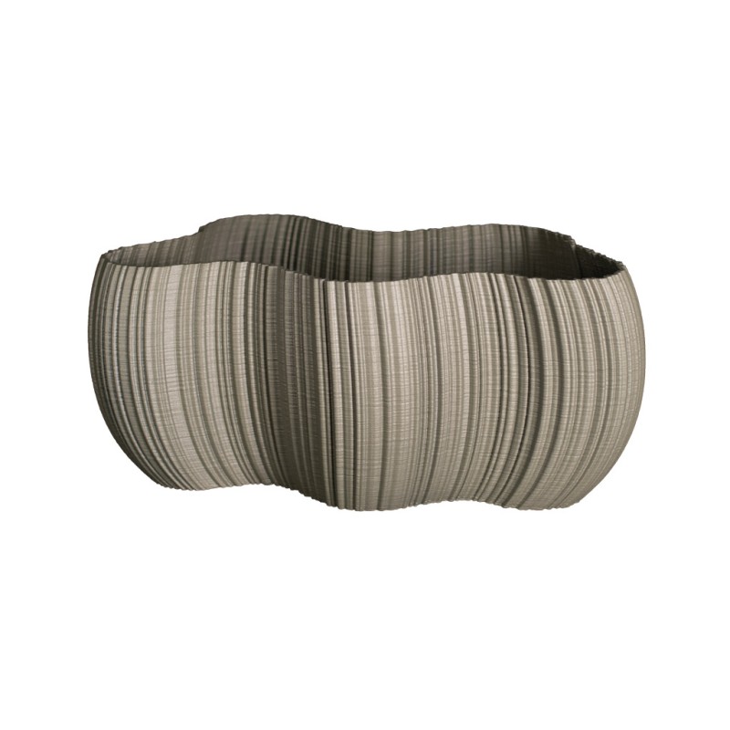Jardinière design extérieure Oniris - Pot de fleurs Made in France  - Couleurs: Gris - Volume: 5L