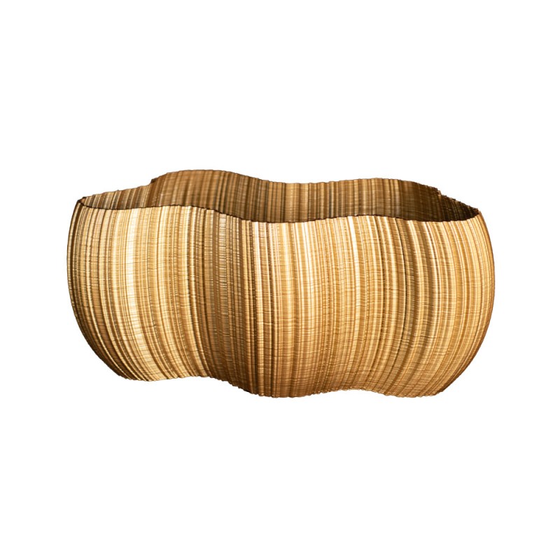 Jardinière design extérieure Oniris - Pot de fleurs Made in France  - Couleurs: Or - Volume: 5L