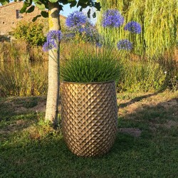 Cache pot haut design Ananas