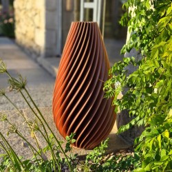 Vase haut design Spirilus