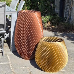 Cache-pot haut design Spirilus